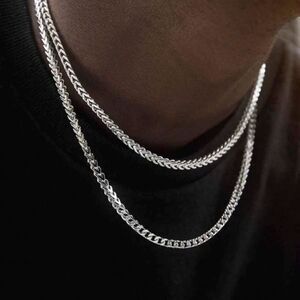 Stainless Steel 3mm Franco Necklace